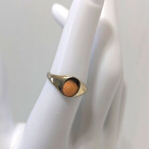 Vintage Nickel Silver Signet‎ Ring Engravable Unisex